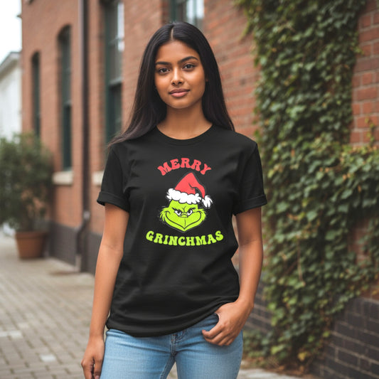 The Grinch 'Merry Grinchmas' T-Shirt - Black