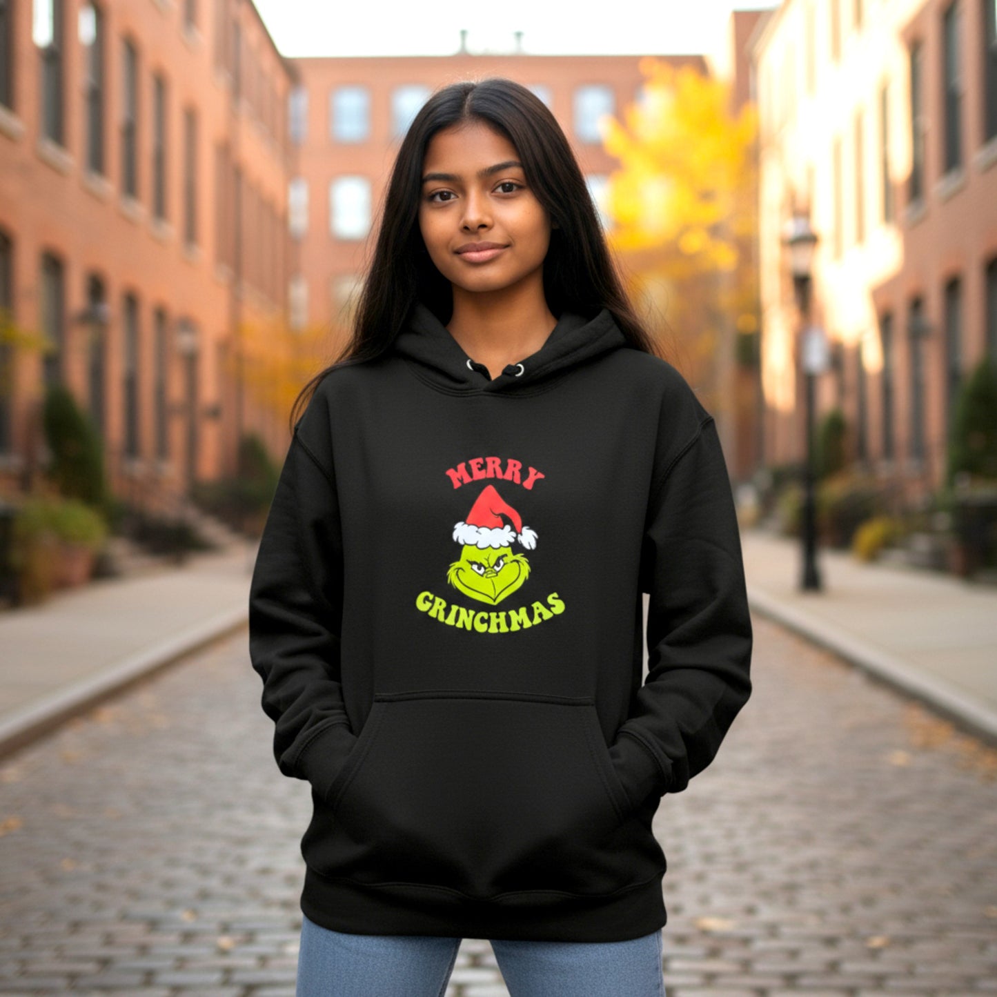 Merry Grinchmas Hoodie-Black