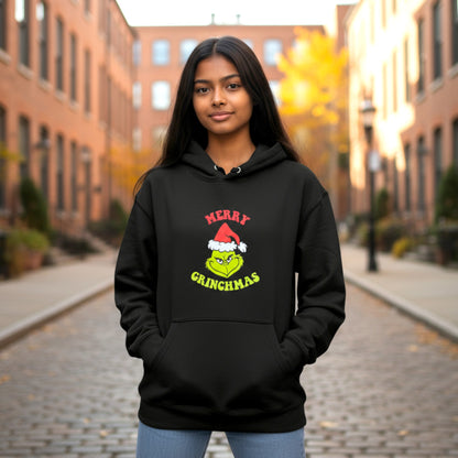 Merry Grinchmas Hoodie-Black