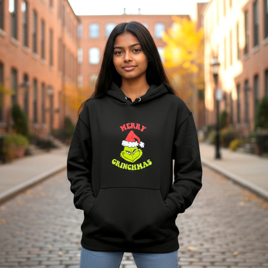 Merry Grinchmas Hoodie-Black