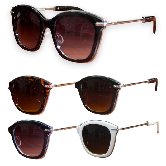 Metal Accent Sunglass Set - 8108