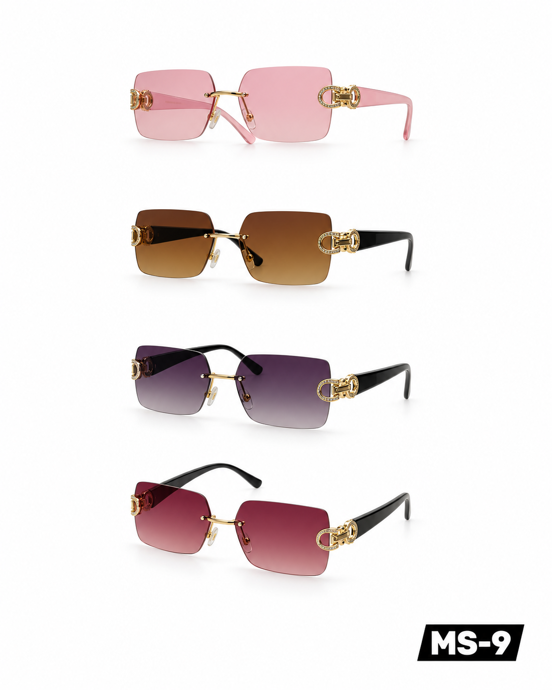MS-9 C-DECOR RIMLESS SUNGLASSES- $30/DZN