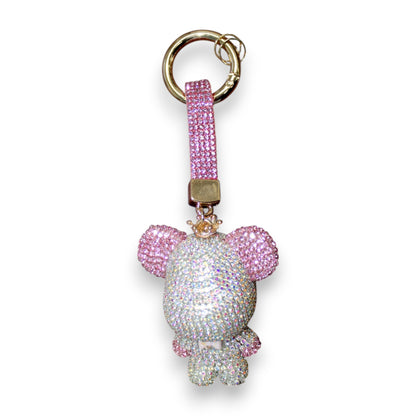 Sparkly Elegant Bear Keychain Set