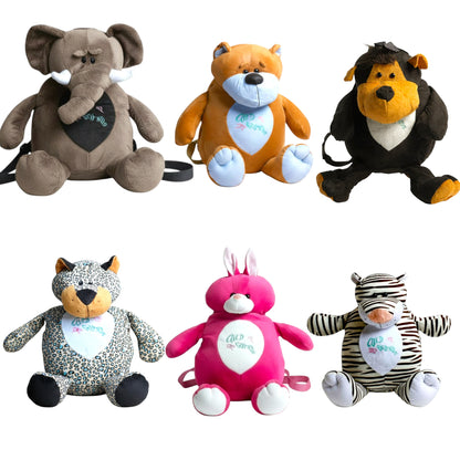 Animal Plush Bag - 72 pcs