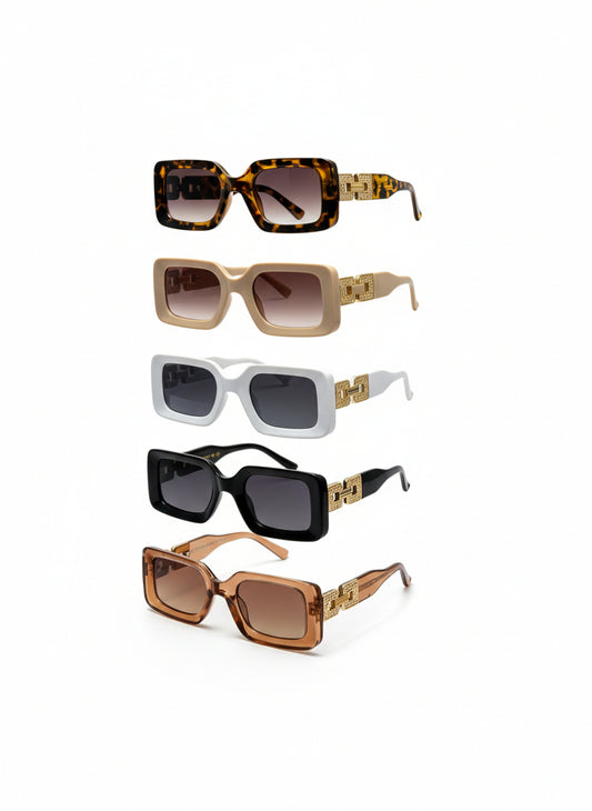 CY5596 Chunky Rectangle Fashion Sunglasses- $30/DZN