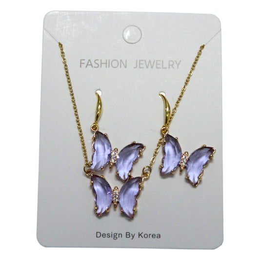 Butterfly Set - Purple (1 Dzn)