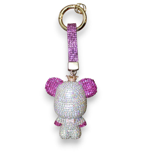 Sparkly Elegant Bear Keychain Set