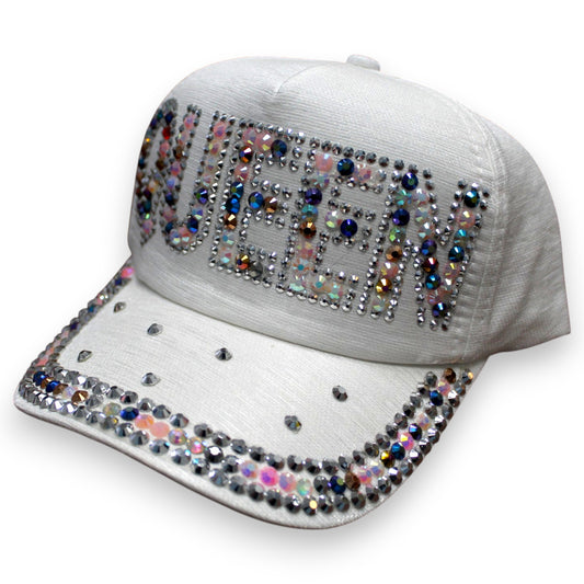 Sparkly Queen Hat - White (1 Dzn)