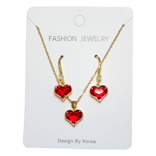 Elegant Heart Set - Red (1 Dzn)