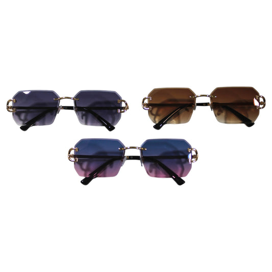 Rimless Link Sunglass Set - S024