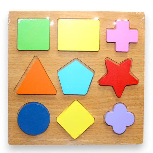 Wooden Shape Plate Puzzle (1 Dzn)