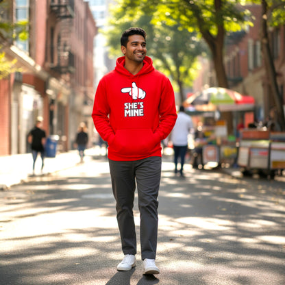 She's Mine Hoodie - Red