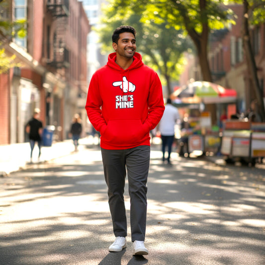 She's Mine Hoodie - Red