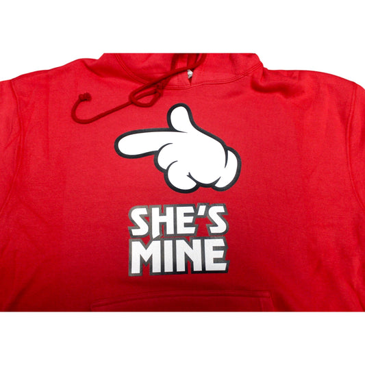 She's Mine Hoodie - Red