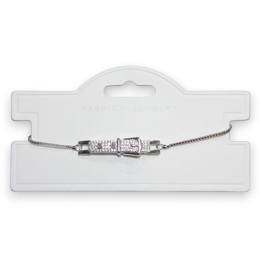 Belt Buckle Bracelet - Silver (1 Dzn)