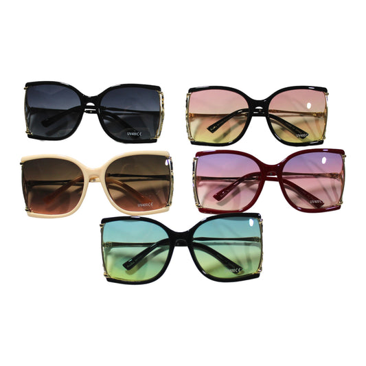 Oversize Gradient Sunglass Set - SK10582