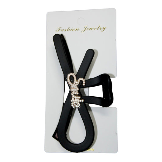 Smile Hair Clip - Black (1 Dzn)