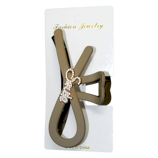Smile Hair Clip - Brown (1 Dzn)