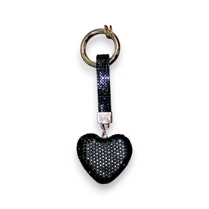 Sparkly Heart Keychain Set
