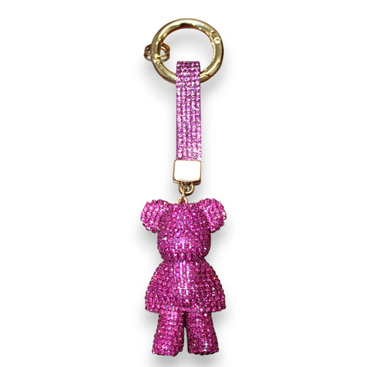 Sparkly Small Bear Keychain Set
