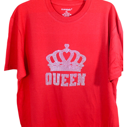 Sparkly Queen T-Shirt - Red