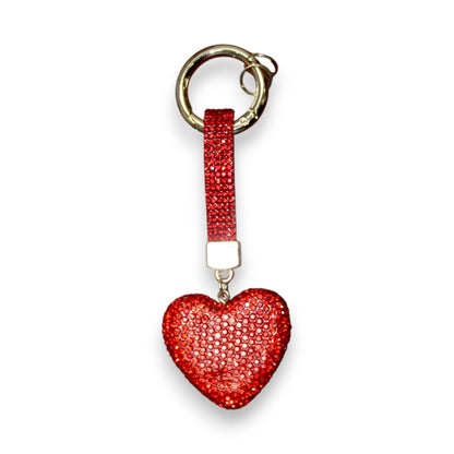 Sparkly Heart Keychain Set