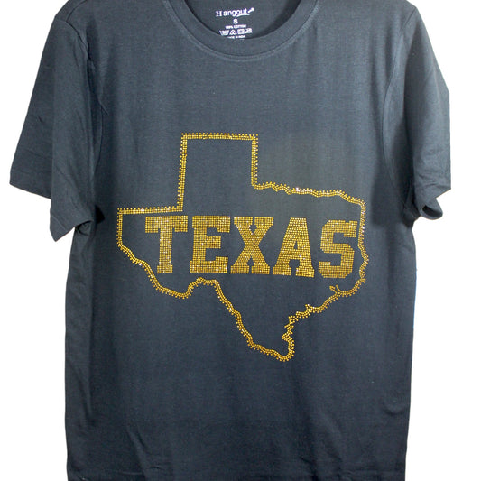 Sparkly Texas T-Shirt - Black