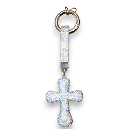Sparkly Cross Keychain Set
