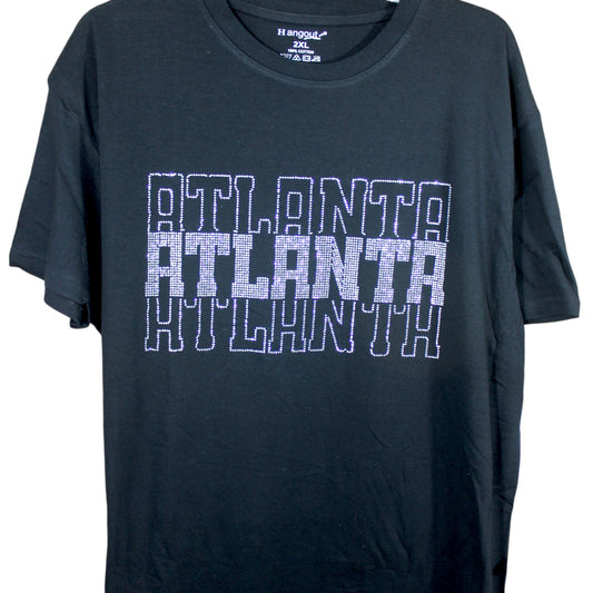 Sparkly Atlanta T-Shirt - Black