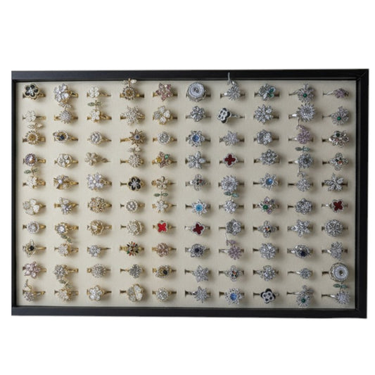 Spinning Sparkly Rings- 100 pcs
