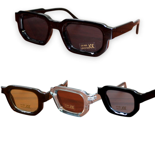 Thick Rectangle Sunglass Set - KT19