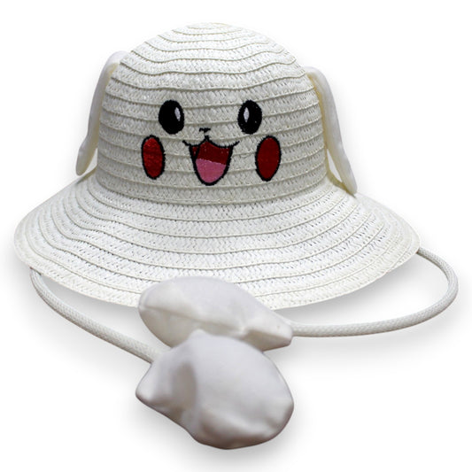 Cute Flat Sun Hat - White (1 Dzn)