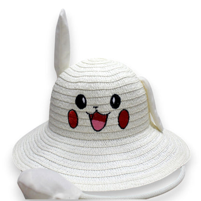 Cute Flat Sun Hat - White (1 Dzn)