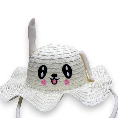 Cute Ruffled Sun Hat - White (1 Dzn)