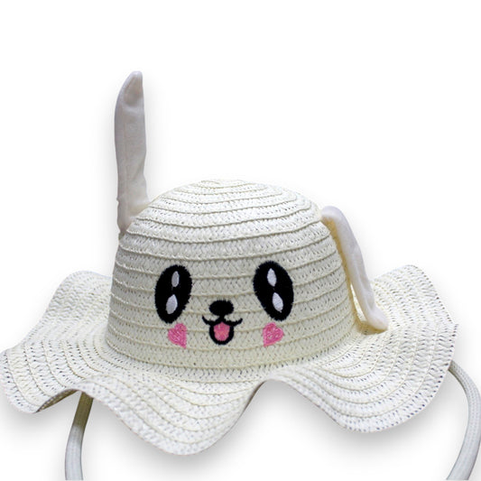 Cute Ruffled Sun Hat - White (1 Dzn)