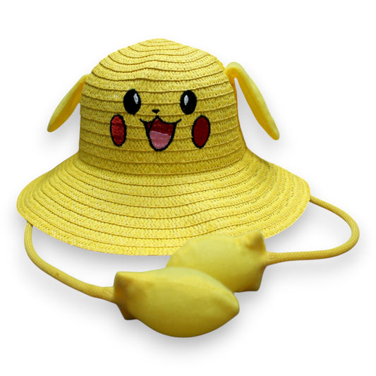 Cute Flat Sun Hat - Yellow (1 Dzn)