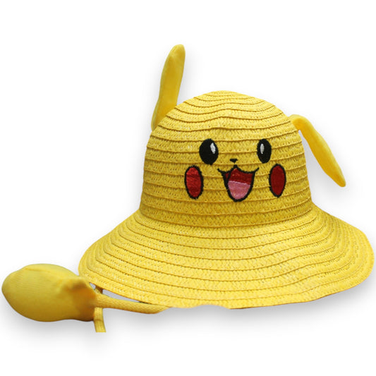 Cute Flat Sun Hat - Yellow (1 Dzn)