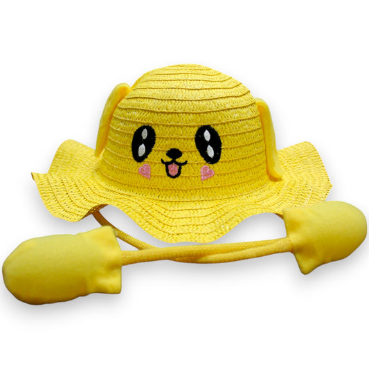 Cute Ruffled Sun Hat - Yellow (1 Dzn)