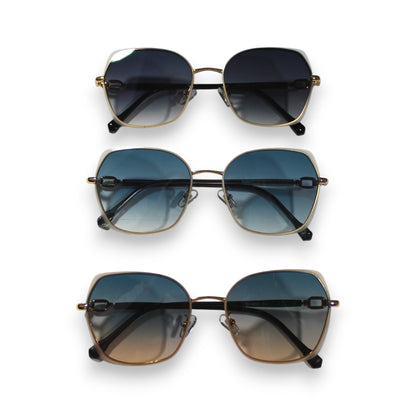 Gradient Square Sunglass Set - SW8022