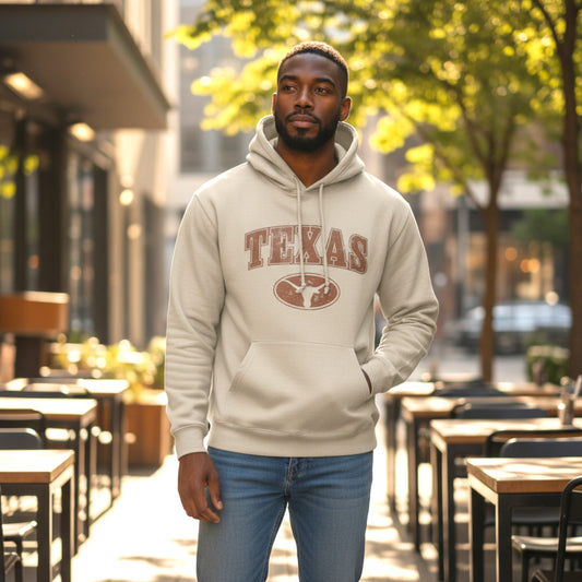 Texas Longhorn Hoodie-Beige