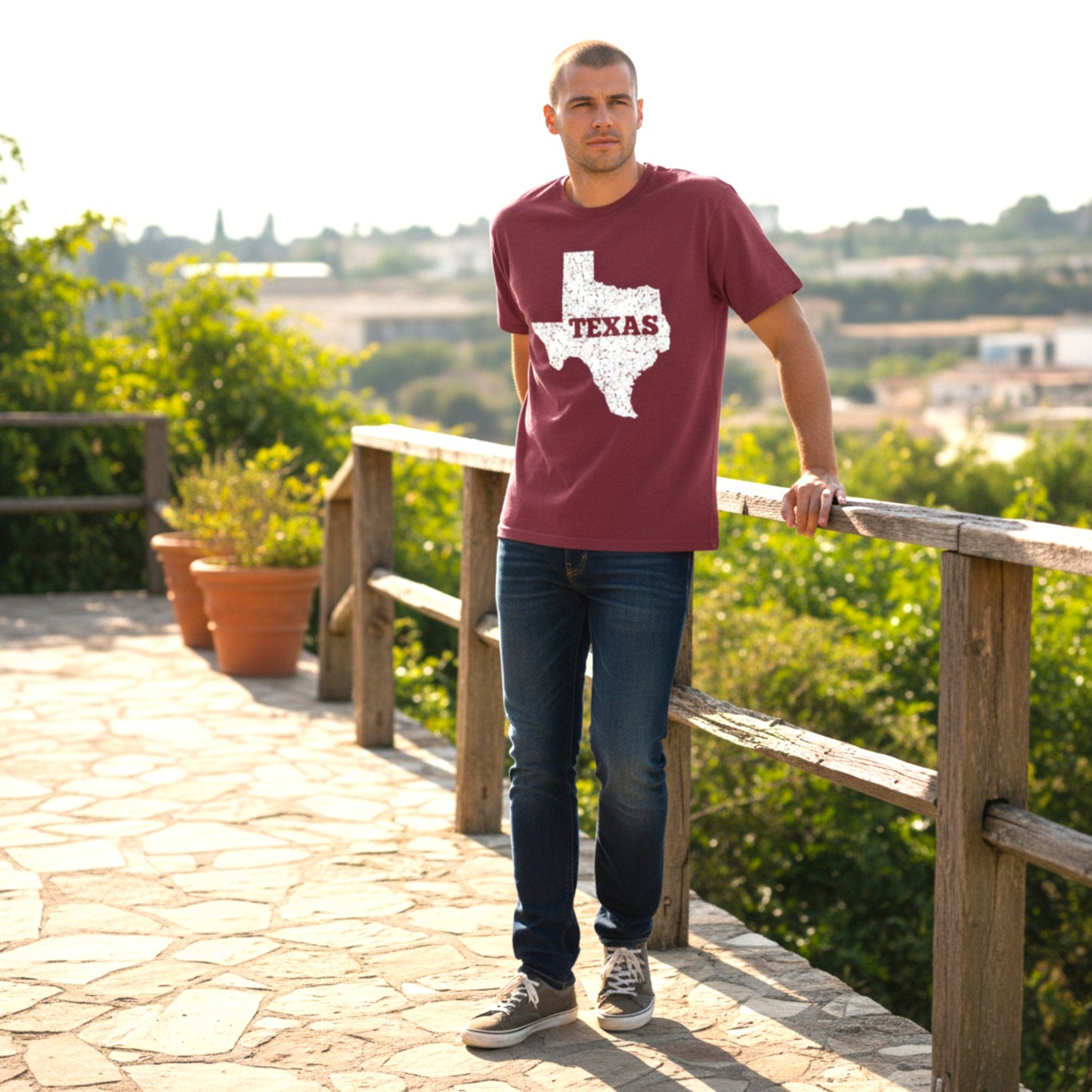 Texas State T-Shirt - Maroon