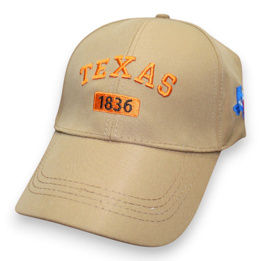Texas 1836 Flag Hat - Tan (1 Dzn)
