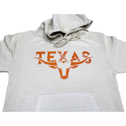 Longhorn Texas Hoodie - Beige