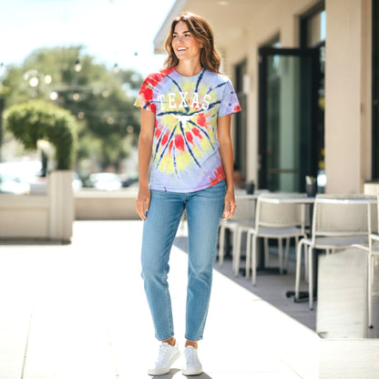 Texas Tie-Dye Short Sleeve T-Shirt-(1 Dzn)