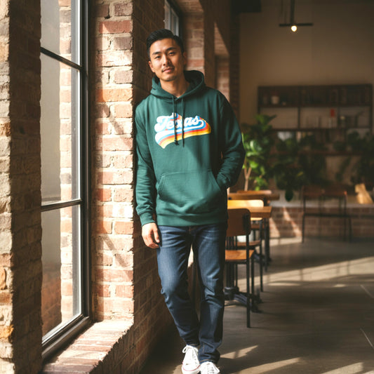 Texas Retro Hoodie - Green