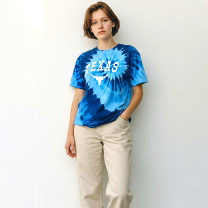 Texas Tie-Dye Short Sleeve T-Shirt-(1 Dzn)