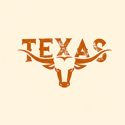 Longhorn Texas Hoodie - Beige