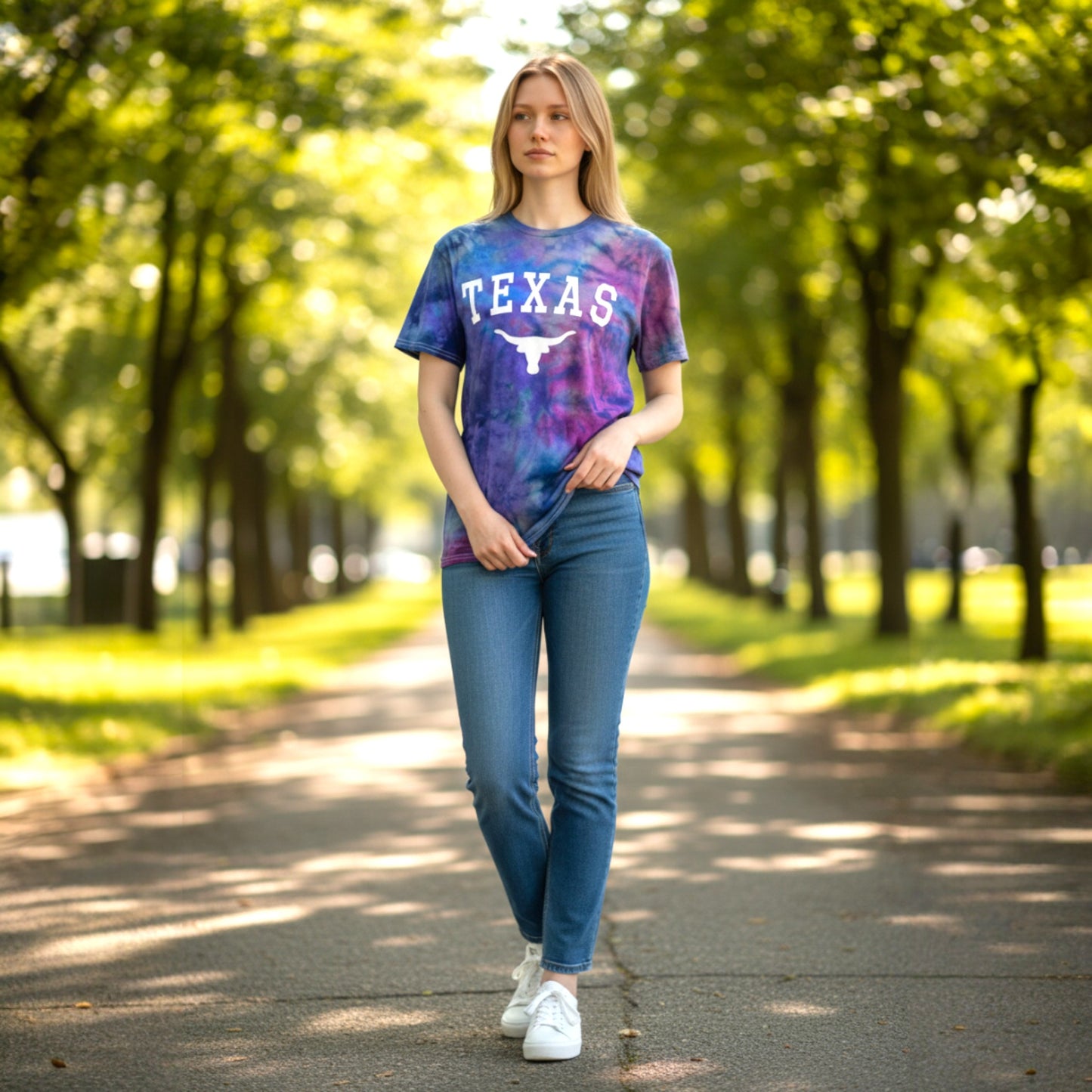 Texas Tie-Dye Short Sleeve T-Shirt-(1 Dzn)