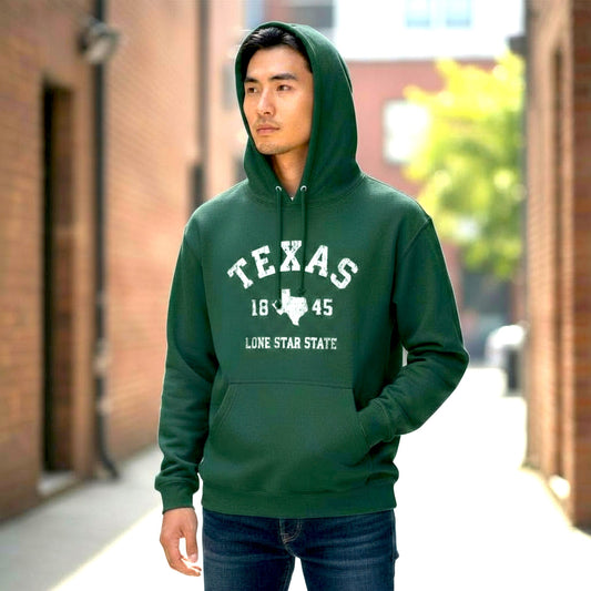 Texas 1845 Lone Star State Hoodie