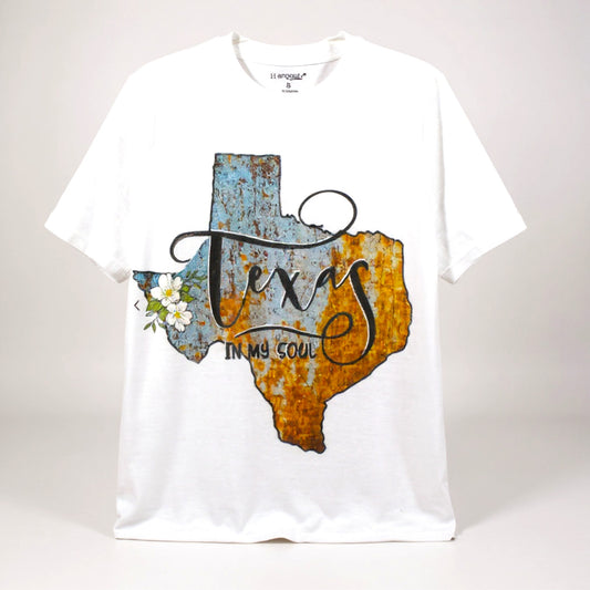 Texas In My Soul T-Shirt - White